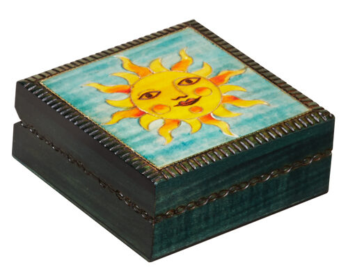 Happy Sun Wooden Box