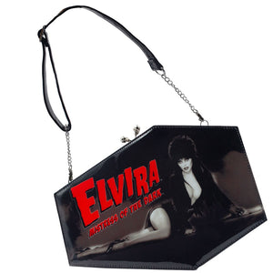 Elvira Skull Kiss Lock Deluxe Coffin Bag