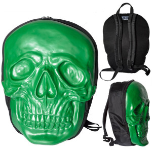 Giant Skull Backpack – green
