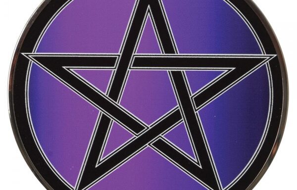 Stained Glass Suncatcher – Pentagram