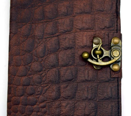 Brown Python Leather Journal
