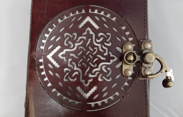 Pierced Celtic Design Leather Journal