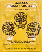 Oaxaca Sugar Skull mold – small two sided