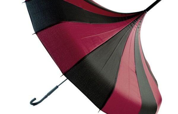 Pagoda Umbrella – Black & Red